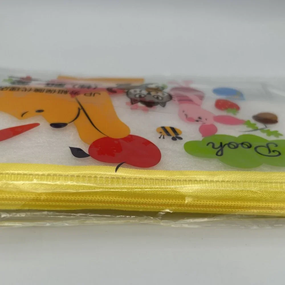 Disney Winnie the Pooh Pencil Pen Stationery Transparent Case Pouch New Sealed